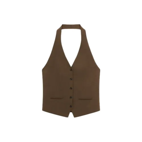 Massimo Dutti Коричневый Зеленый Женские Майки