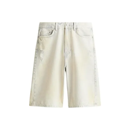 H&M Светло-синие джинсовые шорты для мужчин