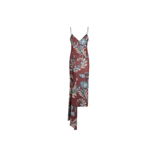 ETRO Бордово-красные Женские Слиплатья
