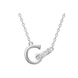 Плавающее ожерелье с буквой (буква C)