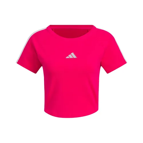 Adidas Eye Catching Розовый/Белый Женские T-рубашки