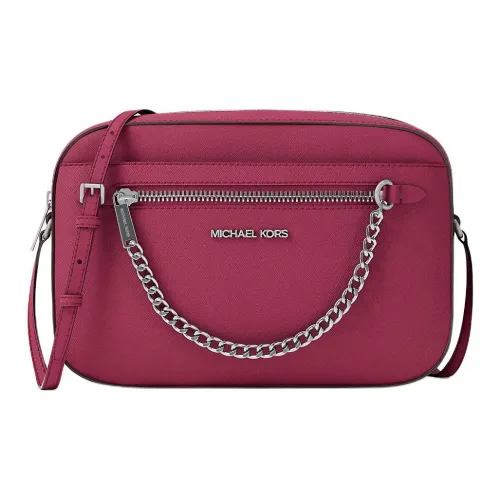 MICHAEL KORS SaffianoJet Набор Кожа Сумка через плечо Большая Женская Малиновая