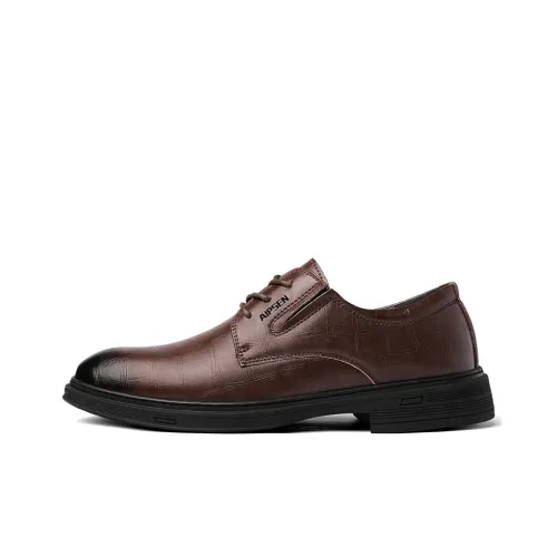 AIPSEN Мужские повседневные туфли Low Top Коричневый Мужской