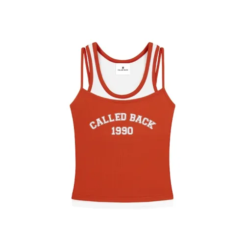 CALLED BACK Red Женские Майки