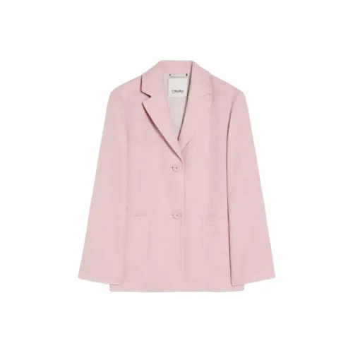 'S MAX MARA Одинарная Куртка Куртки Пальто Женские Розовый