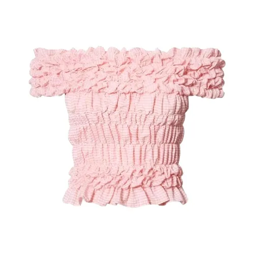 Leather Cat Розовый Женские Рубашки