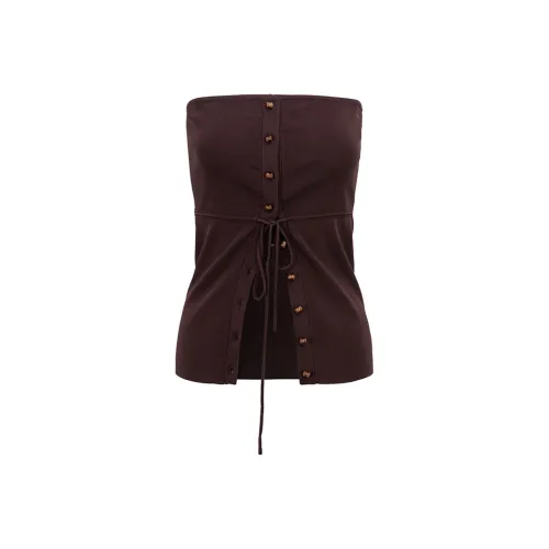 Me Siento Без бретелей Топ Женские