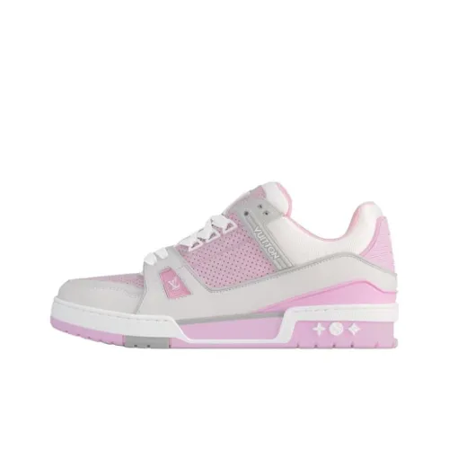 LOUIS VUITTON Тренер Low Топ Скейтборд Кроссовки Женские Розовый Фиолетовый