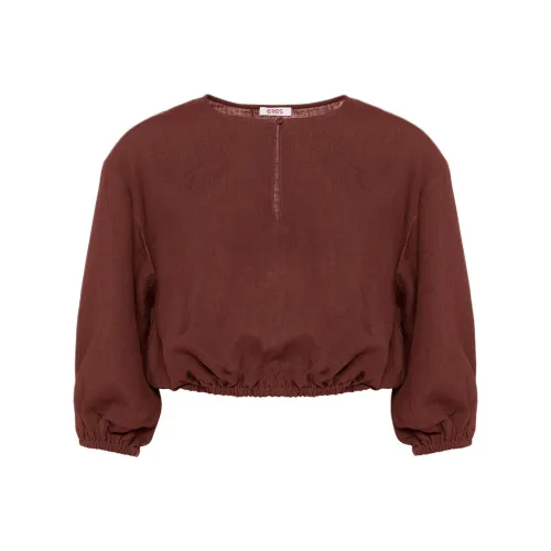 Eres Темно-кофейные Женские Рубашки