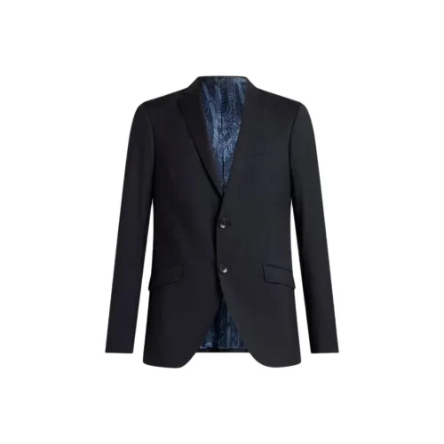 ETRO Морской Синий Мужской Деловой Костюм