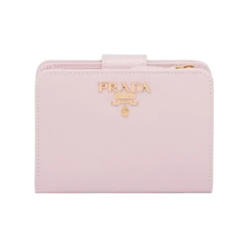 PRADA Saffiano кожа кошелек женский снежинка молочно-белый
