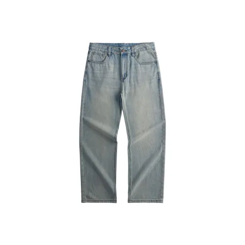 MISS FLY Ностальгические Светло-Синие Унисекс Джинсы
