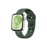 Рельефный силиконовый ремешок - полевой зеленый