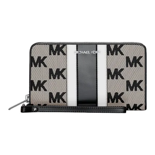 MICHAEL KORS Jet Set Хлопок Кошелек Большой Унисекс Черный