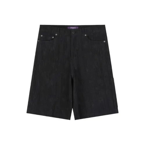 BESLOW WASHED Linen Jacquard Work Shorts Cargo Shorts Men's