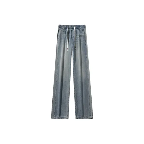 WHITE SANDS Светлый Винтаж Синий Унисекс Джинсы