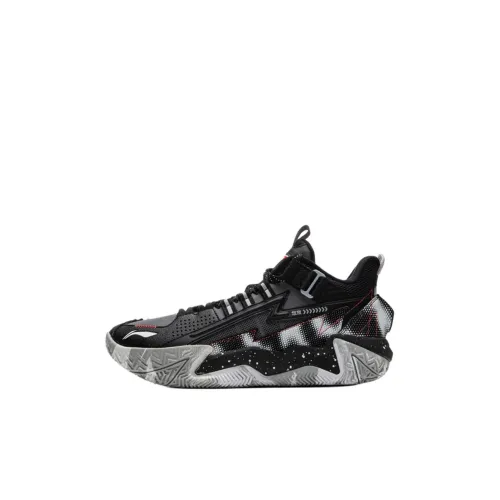 LINING YOUNG Баскетбольная обувь с противоскользящей подошвой черный тенево-серый для детей