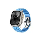 Далекая Небесная Лазурь с Серебряной Застежкой-Бабочкой