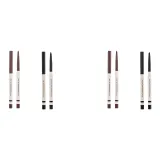 Двухкомпонентный комплект: Ослепительный цвет карандаш для глаз #Темно-коричневый 0,25 г * 2 + Ослепительный цвет карандаш для глаз #Черный 0,25 г * 2