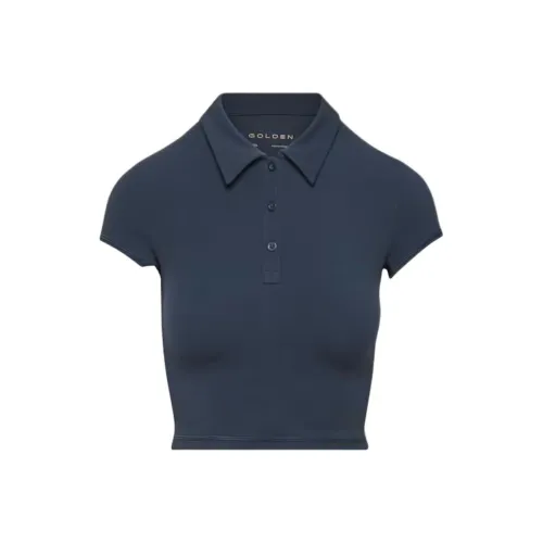 ARITZIA SS25 Golden Масло Теннис POLO T Рубашка Поло Женские