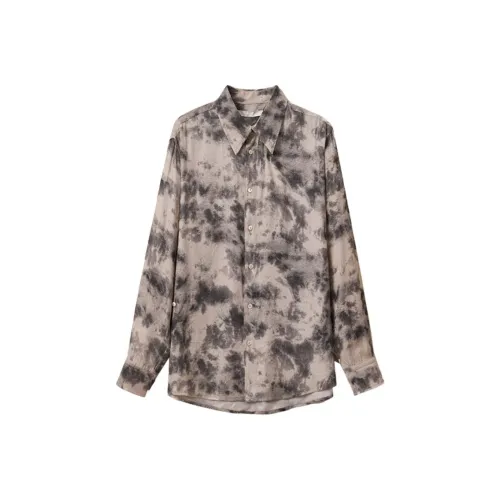 OPICLOTH Серый Унисекс Рубашки