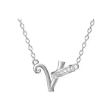 Плавающее ожерелье с буквой (буква V)