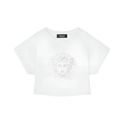 VERSACE Medusa T-Shirt FW24 Белый Серебряный Детский