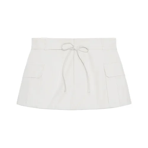 ZARA Морозный Белый Женские Карго Шорты