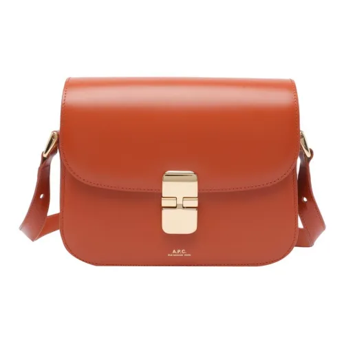 A.P.C Сумка через плечо из коровьей кожи женская сумка оранжево-красный