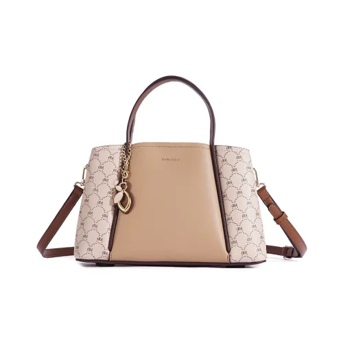 Dubaolu Сумка через плечо из синтетической кожи большая женская сумка абрикосового цвета