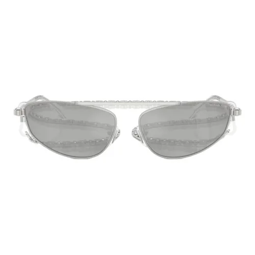 MICHAEL KORS Металл Прямоугольные Солнцезащитные очки Женские Серебряные