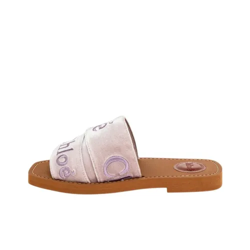 Chloe Woody Слипоны Женские Фиолетовые