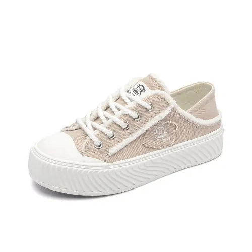 PAUL FRANK Износостойкие Легкие Дышащие Низкие Кеды Женские Хаки