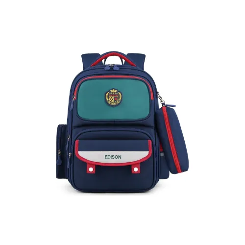 EDISON Полиэстер Студенческая Сумка Детская Королевский Синий и Зеленый