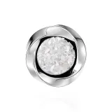 Белый циркон Mobius магнитные серьги с застежкой-клипом (одиночная)