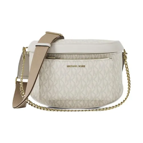 MICHAEL KORS Slater Покрытый холст Сумка на плечо Средний Женская Белая