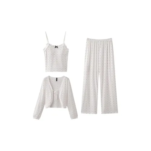 Pretty lady Молоко Белый Женский Пижамный Комплект