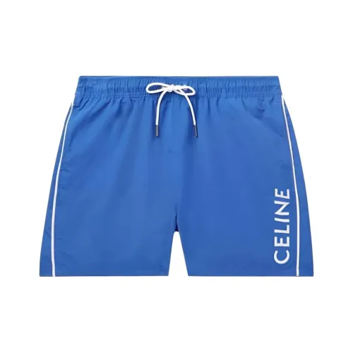 CELINE SS25 Повседневные шорты Мужские Синие