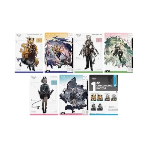 Аркнайтс Si Ting Jiaren Arc Пластинка Officer HR Резюме Набор Открыток с аниме-тематикой