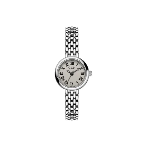 GEDI Кварцевый механизм стальной ремешок женские часы серый циферблат