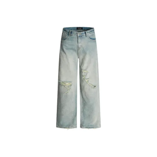 MR BENSE Ice Blue Blue Unisex Jeans MR BENSE Ледяной Синий Синий Унисекс Джинсы