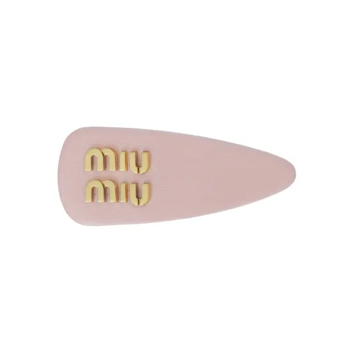 MIU MIU Металл Шелк Сатин Вискоза Заколки для волос Женские Розовый