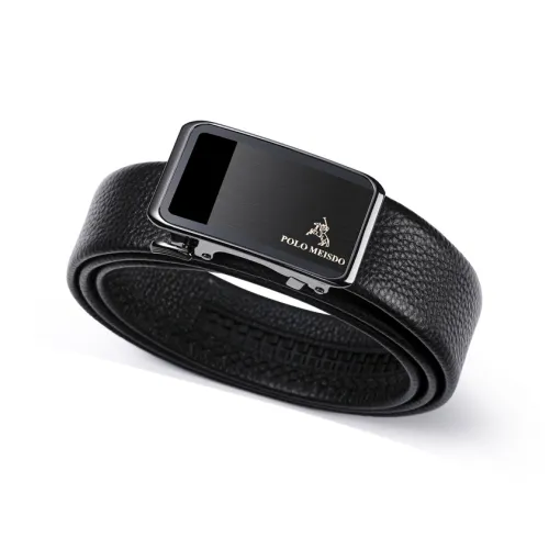 POLOMEISDO Первый слой Мягкая кожа Коровья кожа Роскошный бренд Автоматическая застежка Ремень Мужской 3,5 см