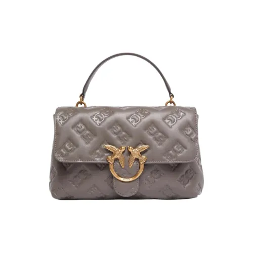 PINKO Love Birds series Овчина Одно плечо Сумка Женская Серый