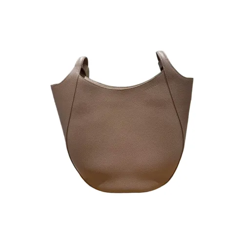 LONGCHAMP Le Foulonné Коровья кожа Сумка через плечо Сумка на плечо Большая женская цвет Темная умбра