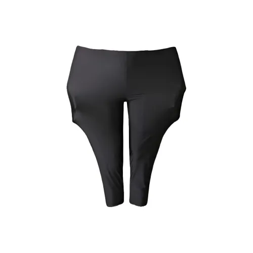 MAXDAVID Черный Большой размер Glossy Seven Длина QPA78132 Женские Леггинсы