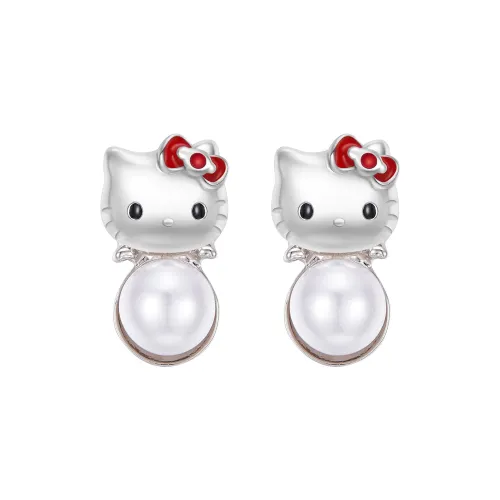 Hello Kitty x Sanrio Alloy Stud Earrings Women's