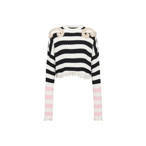 BALMAIN SS22 Свитер Женский Черный