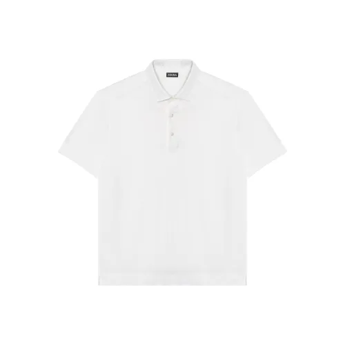Ermenegildo Zegna Белая Мужская Рубашка Поло