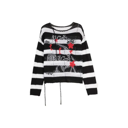 ELLE Черный Белый Женский Трикотаж